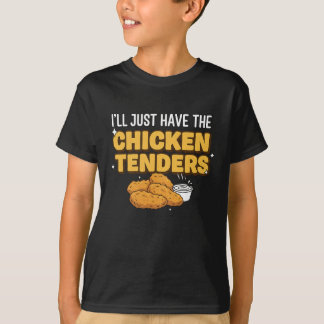 Jag Tar Bara Mat Rolig Kräsna Ätare Kyckling Tend T Shirt
