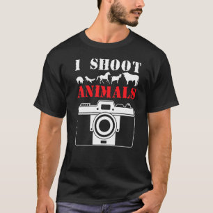Jag tar bilder på djur Fotografier Camera Premium T Shirt