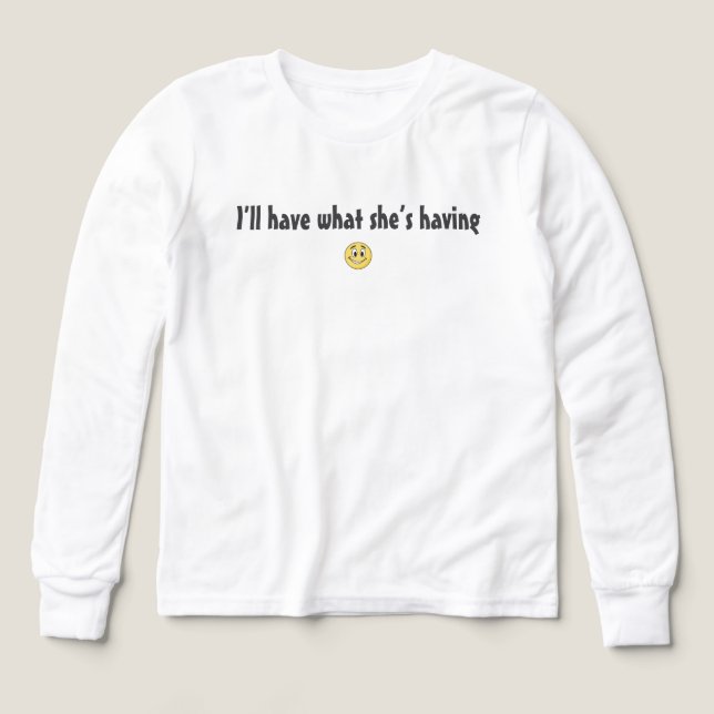 Jag tar det hon har. t shirt (Design framsida)
