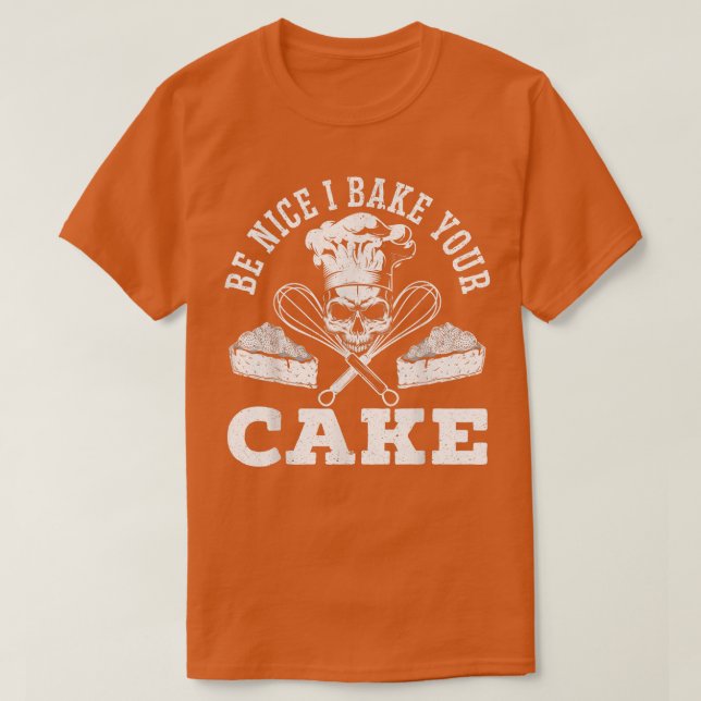 Jag tar din kummelbakare, Cuptårta Muffin Baking P T Shirt (Design framsida)