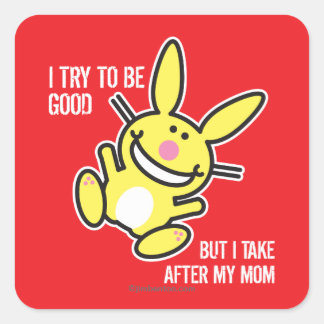 Jag tar efter min Mamma Fyrkantigt Klistermärke