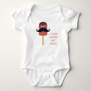 Jag tar efter min Pappa Roligt talesätt Popsicle O T Shirt