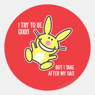 Jag tar efter min Pappa Runt Klistermärke