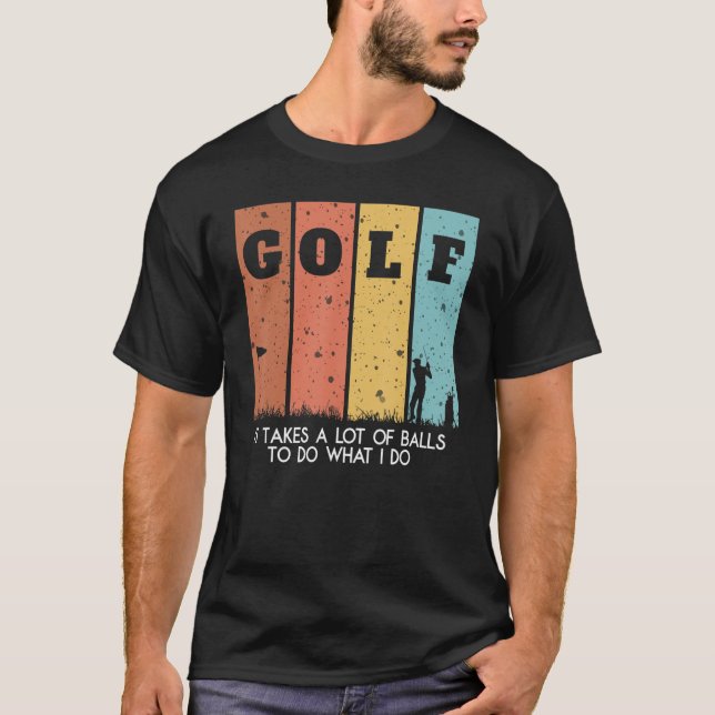 Jag tar en massa Bollar Manolo Golf för golfer T Shirt (Framsida)