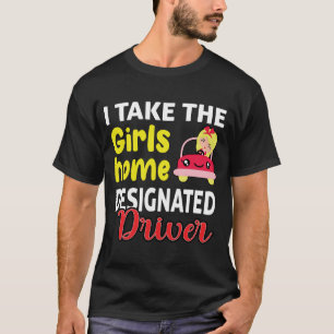Jag tar flickorna hem rolig utvald t-shirt