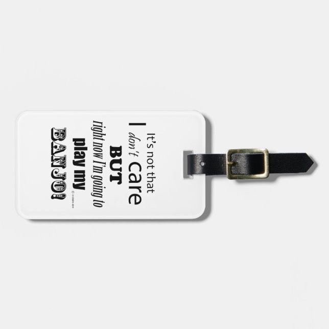 Jag tar hand om Banjo Bagagebricka (Horisontell Framsida)