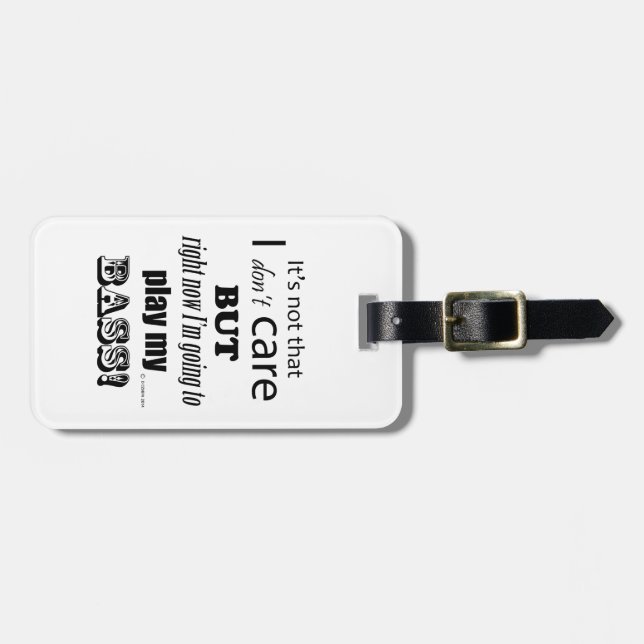 Jag tar hand om Bass Bagagebricka (Horisontell Framsida)