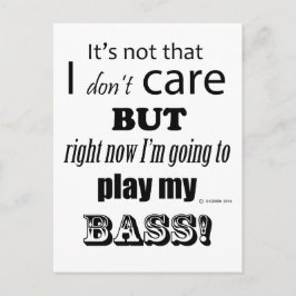 Jag tar hand om Bass Vykort