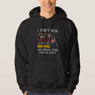 Jag tar inte Springa från mina problem som jag sit Hoodie
