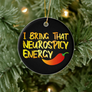 Jag tar med Coolan Neurospicy Energy ADH Julgransprydnad Keramik