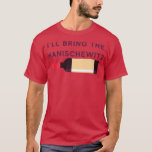 Jag tar med Manishewitz Funny Jewish Hanukkah T Shirt<br><div class="desc">Jag tar med Manishewitz Funny Jewish Hanukkah.</div>