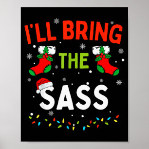 Jag tar med S Roliga Familjematchande jul Poster