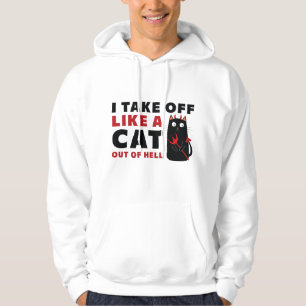 Jag tar mig som en katt ut ur helvetet hoodie