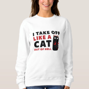 Jag tar mig som en katt ut ur helvetet t shirt