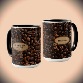 Jag tar min kaffe på allvar mugg