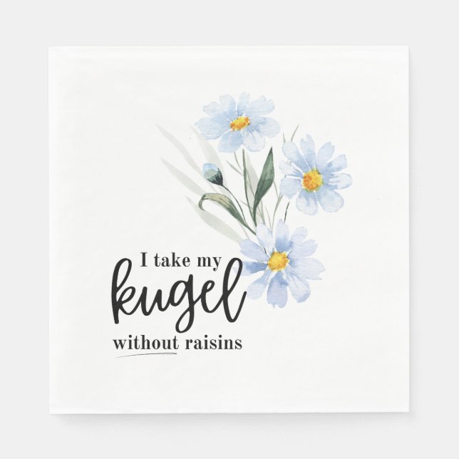 Jag tar min Kugel med Raisins. Pappersservett (Framsidan)