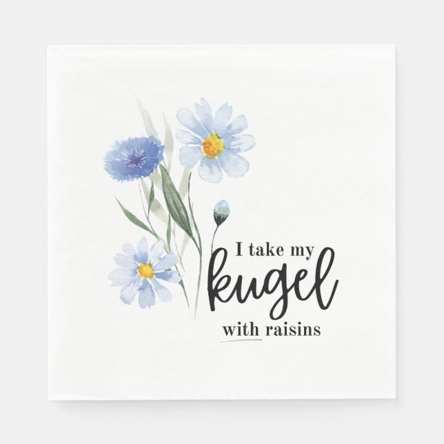 Jag tar min Kugel med Raisins Pappersservett (Framsidan)