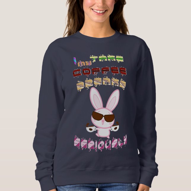 Jag tar mina kaffebröst på allvar t shirt (Framsida)