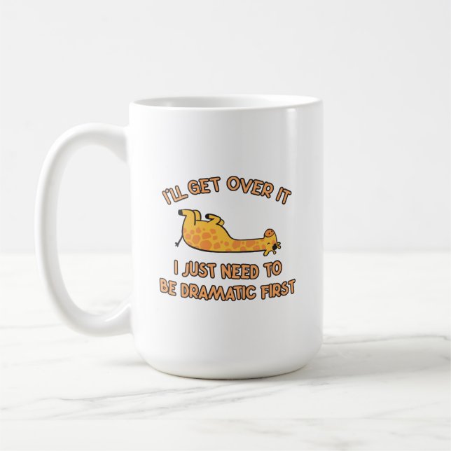 Jag tar över den Giraffe Kaffemugg (Vänster)