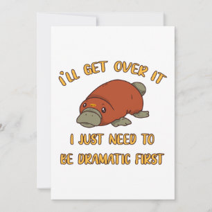 Jag tar över det platypus julkort