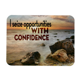 "Jag tar tillfället i akt" Motiveringsbekräftelse Magnet