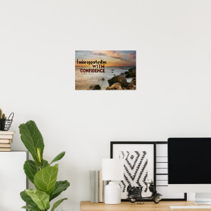 "Jag tar tillfället i akt" Motiveringsbekräftelse Poster