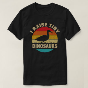 Jag tar upp Tiny Dinosaurs Vintage Retro Anka T Shirt