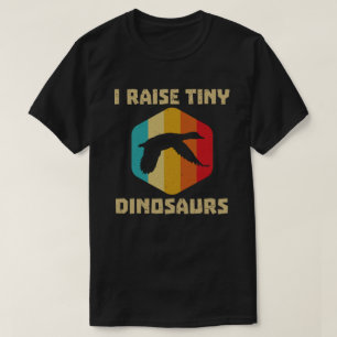 Jag tar upp Tiny Dinosaurs Vintage Retro Anka T Shirt