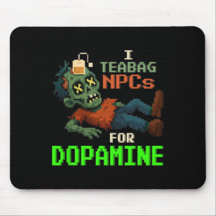 Jag Teabag Npc:er För Dopamin Pixel Zombie Gamer  Musmatta