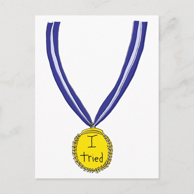Jag testade Medal Vykort (Framsida)