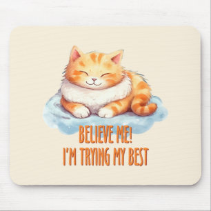 Jag testar min bästa Cute Orange Cat Musmatta