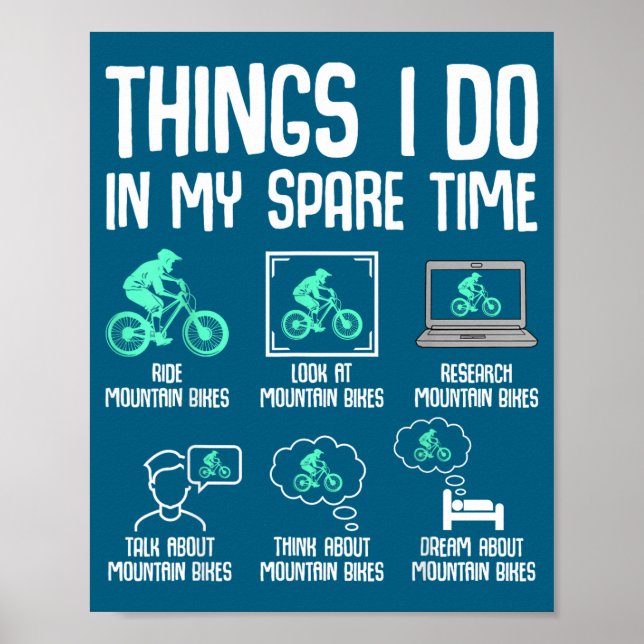 Jag Things Fritid Mountainbike Poster (Framsidan)