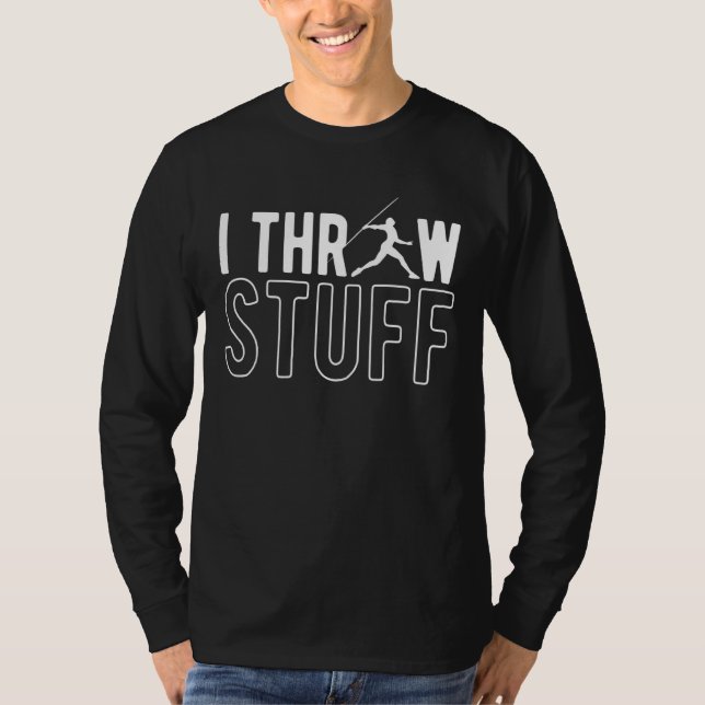 Jag Throw Javelin Thrower Thrower från Saker T Shirt (Framsida)