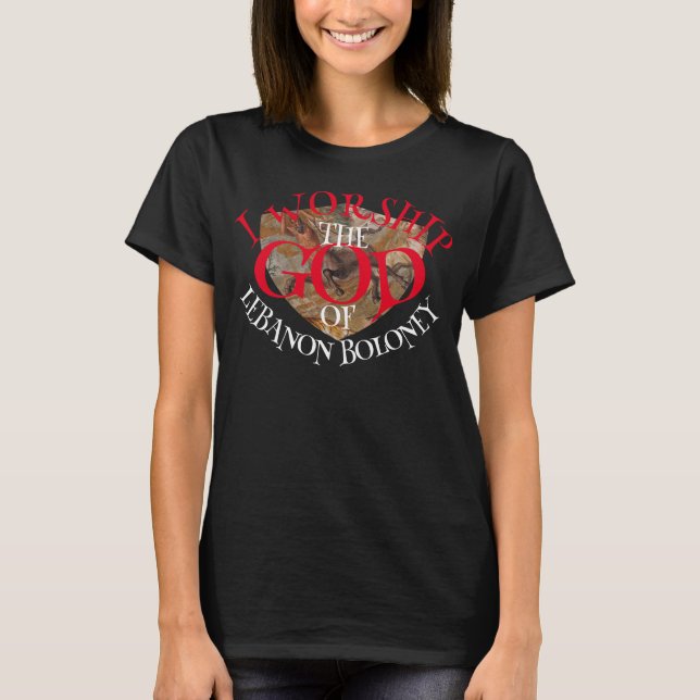 JAG TILLBEDER LIBANONS GUD KÖTTBULLE T SHIRT (Framsida)