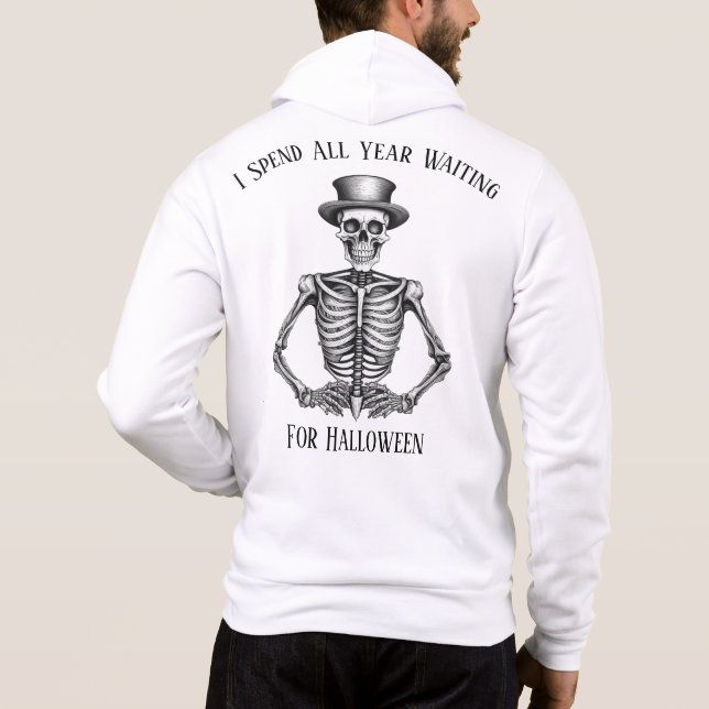 Jag tillbringar hela året i väntan på Halloween Sk T Shirt (Baksida)