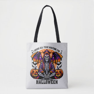 Jag tillbringar hela året och väntar på Halloween Tygkasse