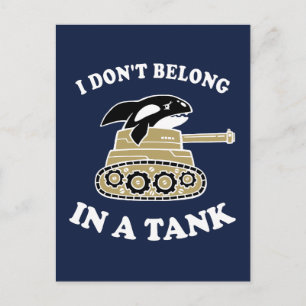 Jag tillhör inte en Tank Vykort