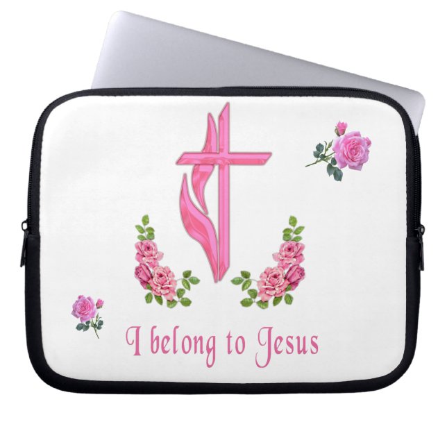 Jag tillhör Jesus 10 tums laptop sleeve (Framsidan)