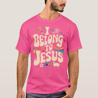 Jag tillhör Jesus - Hippie Groovy Religiösa Faith T Shirt