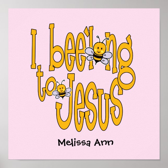 Jag tillhör Jesus - Rosa Poster (Framsidan)