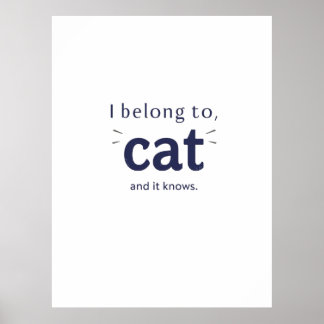 Jag tillhör katten poster