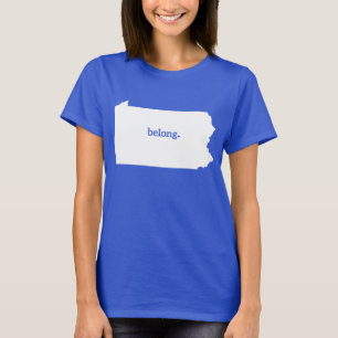 Jag tillhör Pennsylvania, hjärtat T Shirt