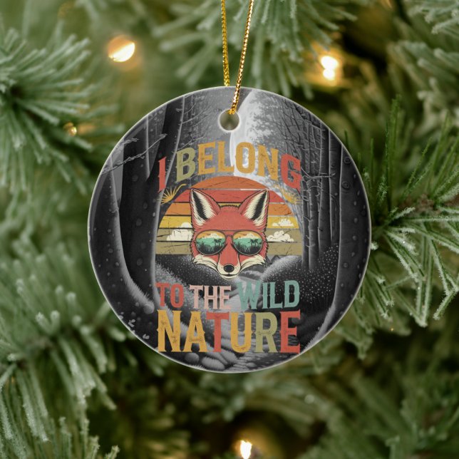 Jag tillhör vilden Fox Julgransprydnad Keramik (Träd)