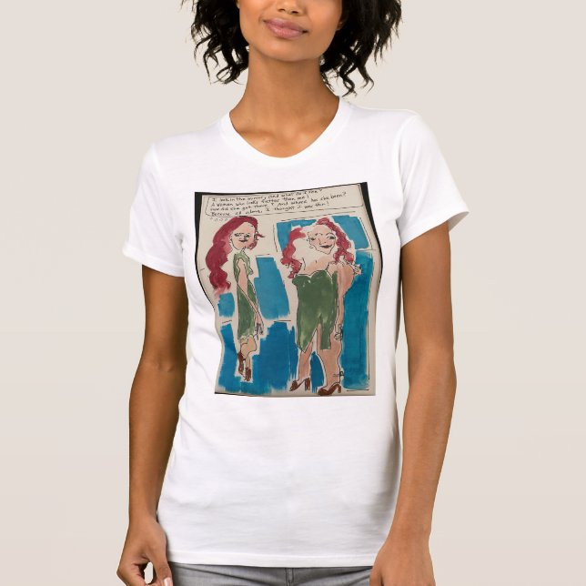 "Jag tittar i Spegel" T Shirt (Framsida)