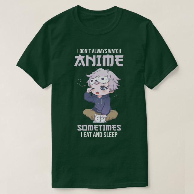 Jag tittar inte alltid på animerad premie  t shirt (Design framsida)