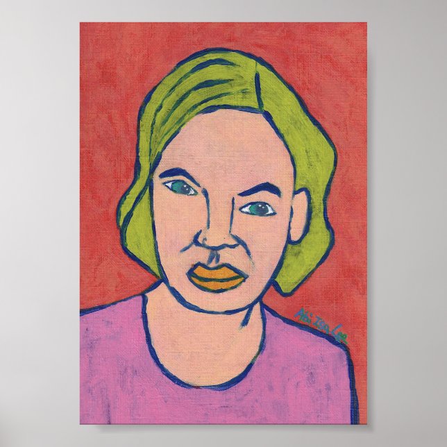 Jag tittar på dig - Art Print Poster (Framsidan)
