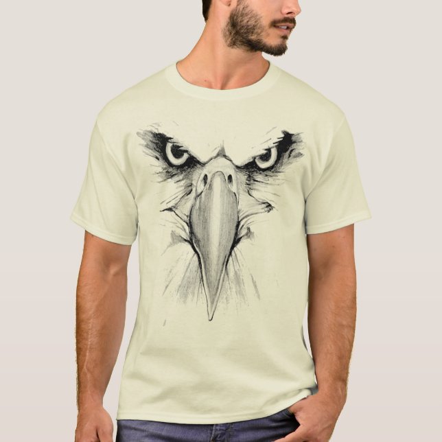 Jag tittar på dig, Eagle Headface T-Shirt (Framsida)