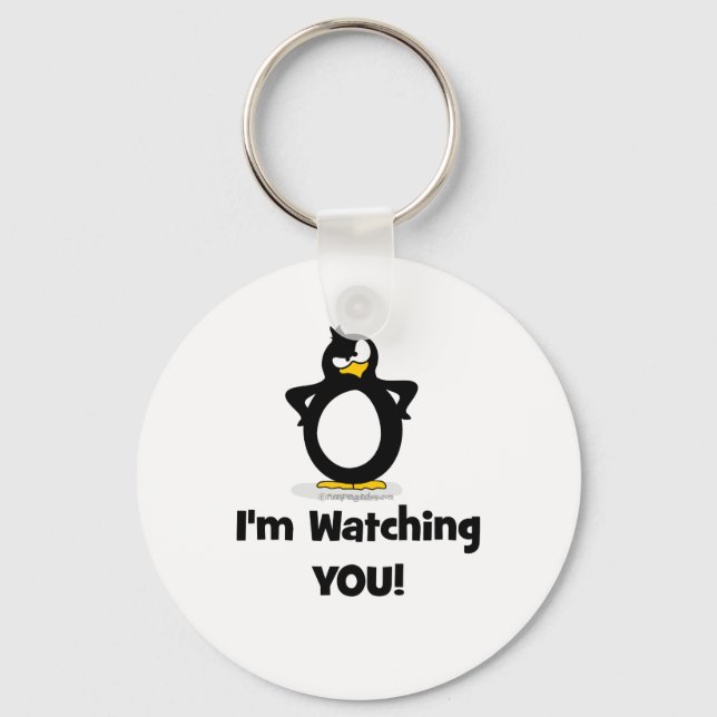 Jag tittar på dig Penguin Nyckelring (Framsida)