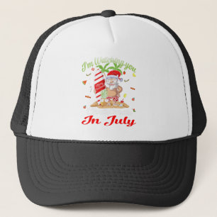 Jag tittar på jultomten i juli Tanktop Keps