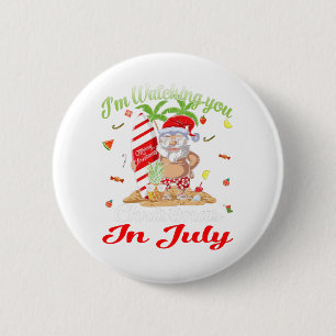 Jag tittar på jultomten i juli Tanktop Knapp